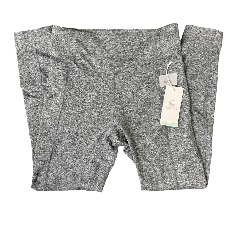 Gray Leggings Balance Collection with Soft Knit Texture NWT